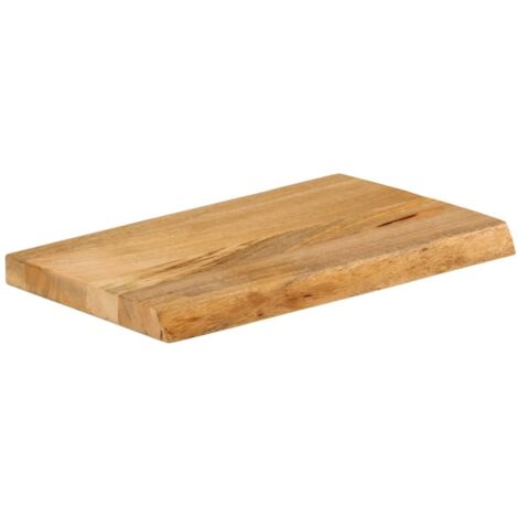 Dessus de table，Plateau de table，Dessus de bureau à bord vivant 40x30x3,8 cm bois massif manguier CFW26575