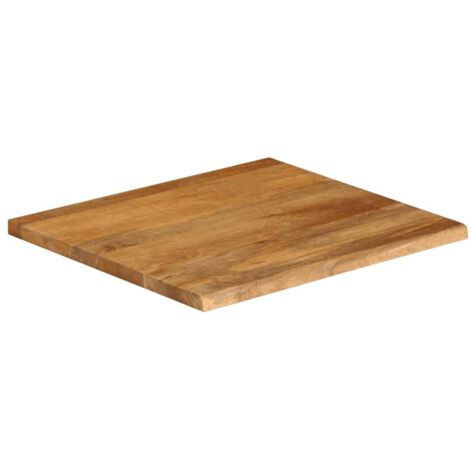 Dessus de table，Plateau de table，Dessus de bureau à bord vivant 40x40x2,5 cm bois massif manguier CFW19919