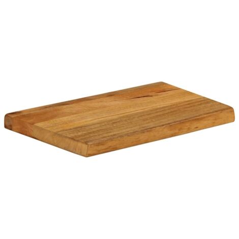 Dessus de table，Plateau de table，Dessus de bureau à bord vivant 50x40x2,5 cm bois massif manguier CFW61038