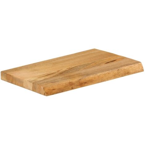 Dessus de table，Plateau de table，Dessus de bureau à bord vivant 50x40x3,8 cm bois massif manguier CFW55546