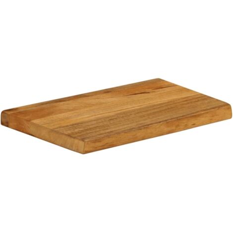 Dessus de table，Plateau de table，Dessus de bureau à bord vivant 60x20x3,8 cm bois massif manguier CFW22152