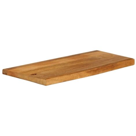 Dessus de table，Plateau de table，Dessus de bureau à bord vivant 70x20x2,5 cm bois massif manguier CFW56623