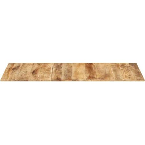 Dessus de table，Plateau de table，Dessus de bureau bois de manguier solide 15-16 mm 140x60 cm CFW89922