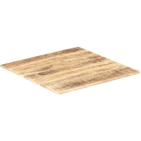 Dessus de table，Plateau de table，Dessus de bureau Bois de manguier solide 15-16 mm 70x70 cm CFW60117