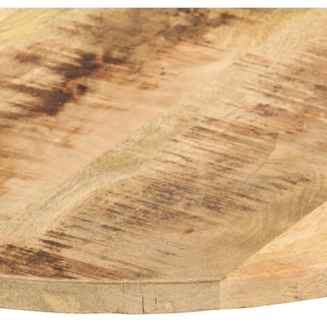 Dessus de table，Plateau de table，Dessus de bureau Bois de manguier solide Rond 15-16 mm 50 cm CFW39938