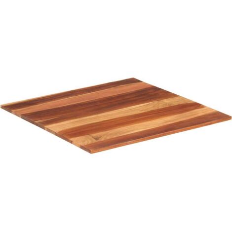 Dessus de table，Plateau de table，Dessus de bureau bois massif d'acacia 15-16 mm 70x70 cm CFW38955