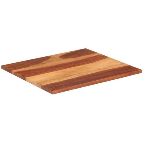 Dessus de table，Plateau de table，Dessus de bureau bois massif d'acacia 25-27 mm 70x80 cm CFW52662