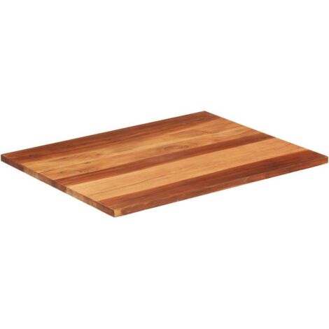 Dessus de table，Plateau de table，Dessus de bureau bois massif d'acacia 25-27 mm 70x90 cm CFW11435