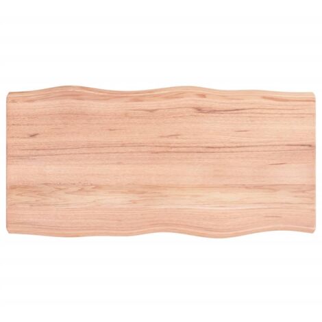 Dessus de table，Plateau de table，Dessus de bureau bois massif traité bordure assortie CFW33180