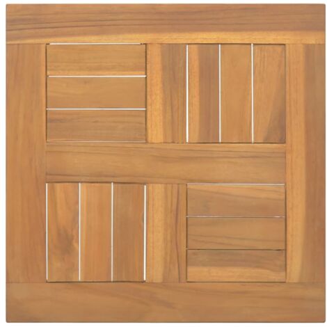 Dessus de table，Plateau de table，Dessus de bureau carré 40x40x2,5 cm Bois de teck massif CFW69551