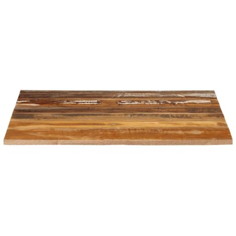 Dessus de table，Plateau de table，Dessus de bureau carré 70x70 cm 15-16 mm Bois de récupération CFW46842