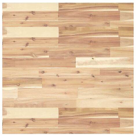 Dessus de table，Plateau de table，Dessus de bureau carré 70x70x2 cm bois massif d'acacia CFW27855