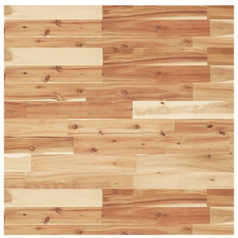 Dessus de table，Plateau de table，Dessus de bureau carré 70x70x2 cm bois massif d'acacia CFW91899