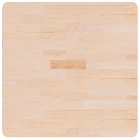 Dessus de table，Plateau de table，Dessus de bureau carré 70x70x4 cm Bois chêne massif non traité CFW54421