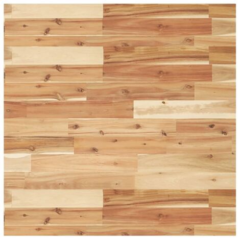 Dessus de table，Plateau de table，Dessus de bureau carré 70x70x4 cm bois massif d'acacia CFW28071