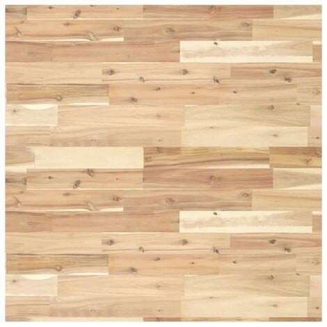 Dessus de table，Plateau de table，Dessus de bureau carré 80x80x2 cm bois massif d'acacia CFW71335