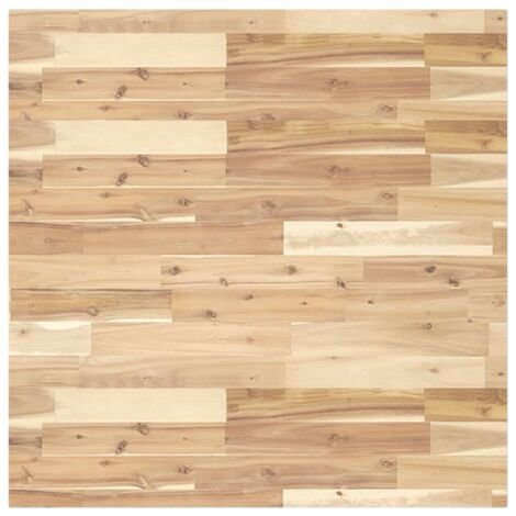 Dessus de table，Plateau de table，Dessus de bureau carré 80x80x4 cm bois massif d'acacia CFW43720