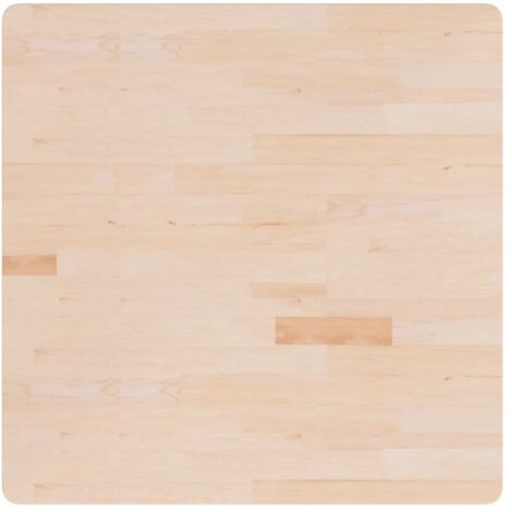 Dessus de table，Plateau de table，Dessus de bureau carré 90x90x1,5 cm Bois chêne massif non traité CFW45688