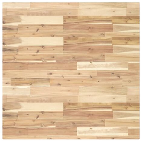 Dessus de table，Plateau de table，Dessus de bureau carré 90x90x4 cm bois massif d'acacia CFW40292