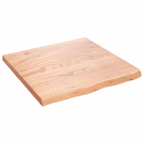 Dessus de table，Plateau de table，Dessus de bureau marron clair bois chêne massif traité CFW90421