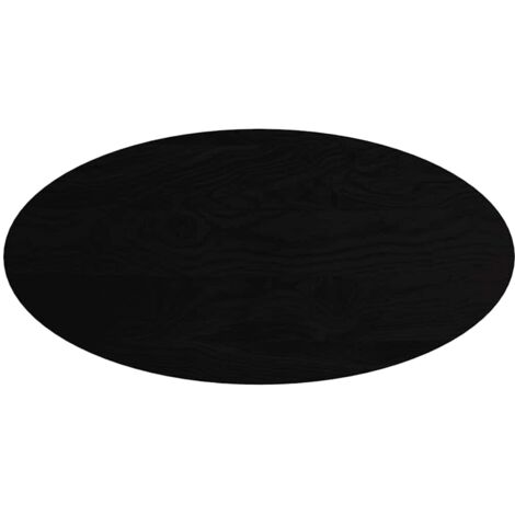 Dessus de table,Plateau de table,Dessus de bureau marron foncé 120x60x4cm bois chêne massif ovale CFW64451
