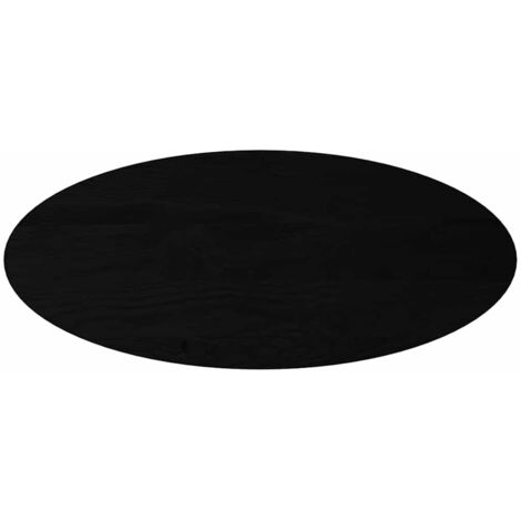 Dessus de table,Plateau de table,Dessus de bureau marron foncé 140x60x4cm bois chêne massif ovale CFW11119