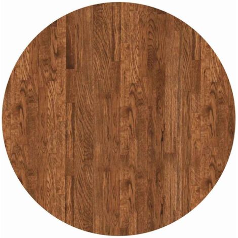 Dessus de table,Plateau de table,Dessus de bureau Marron foncé Ø 80 x 2.5 cm Chêne massif CFW79929