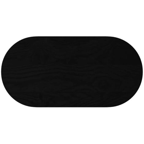 Dessus de table，Plateau de table，Dessus de bureau marron foncé 80x40x4 cm bois chêne massif ovale CFW63963