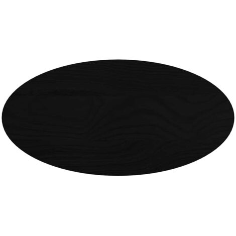 Dessus de table，Plateau de table，Dessus de bureau marron foncé 80x40x4 cm bois chêne massif ovale CFW77290