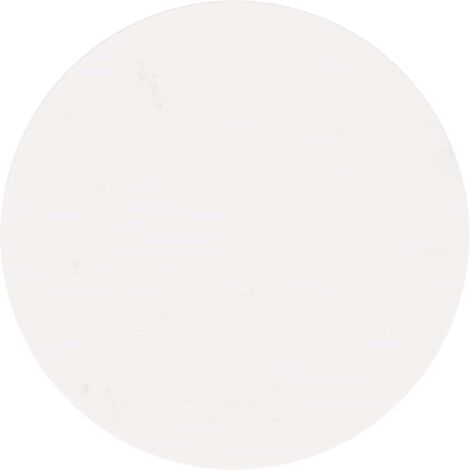 Dessus de table，Plateau de table，Dessus de bureau rond blanc Ø60x3 cm bois de pin massif CFW85943