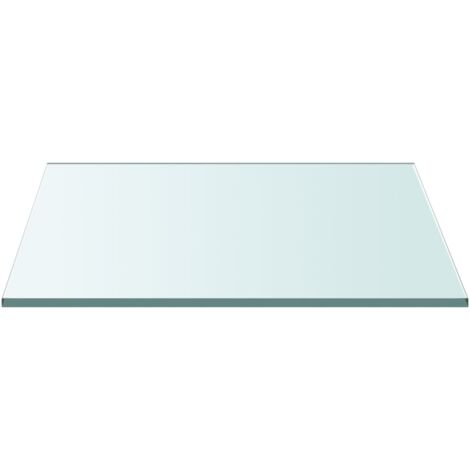 Dessus de table，Plateau de table，Dessus de bureau Transparent 40x40 cm Verre trempé CFW87384