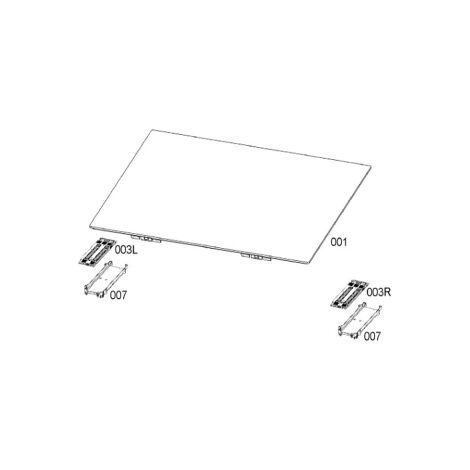 DESSUS VERRE VITRO-CERAM REP 001 pour TABLE DE CUISSON ELECTROLUX - 140046122010