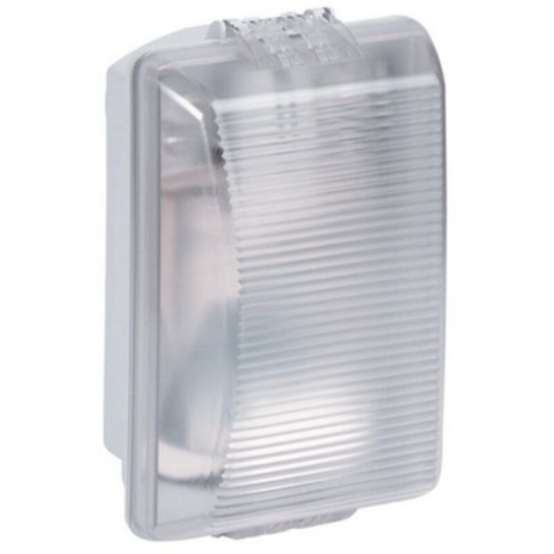 Hublot rectangulaire étanche Plexo avec diffuseur clair pour lampe E27 Legrand 062400 Hublot rectangulaire étanche Plexo avec diffuseur clair pour lampe E27 Legrand 062400
