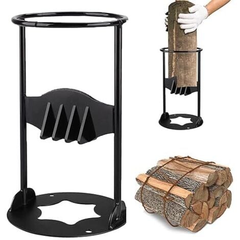 AUTRES Déstockage Fendeuse Allumée Au Bois De Chauffage,Fendeuse Bûches Manuelle,Cale en Fonte Fendue Allumée Au Bois Chauffage ,Black(14.5cm27cm)
