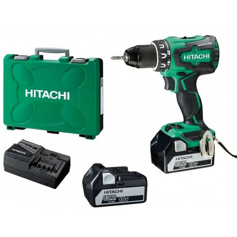 Déstockage - Hitachi - Hikoki- Perceuse visseuse 18V Li ion 2x5Ah 70 Nm (sans charbon) - DS18DBSL - TNT