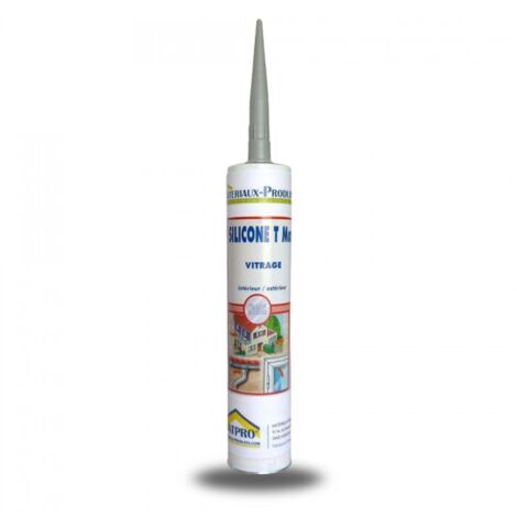 Destockage - Mastic silicone cartouche joints fongicide cuisines - salles de bains - 310 cc Transparent - MATPRO