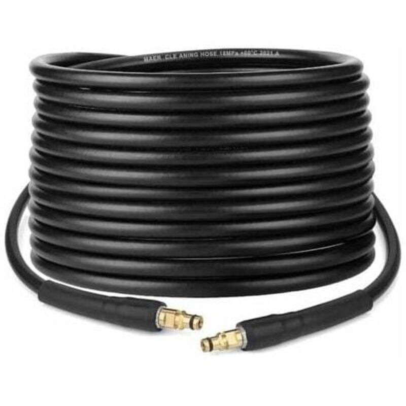 Déstockage Tuyau pour Nettoyeur Haute Pression Karcher K2 K3 K4 K5 K6 K7 - 10m - Flexible Quick Connect avec Embouts en Laiton