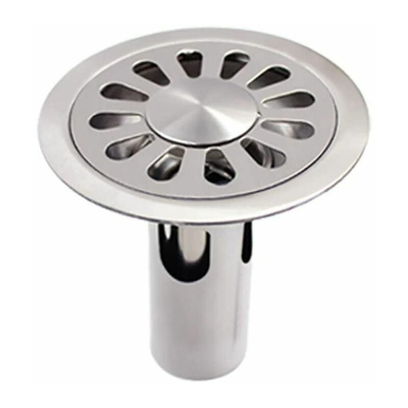 Déstockage,Siphon de sol rond en inox brossé pour salle de bain, cuisine, buanderie, jardin