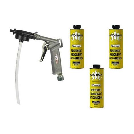 Destockoutils – Pistolet pneumatique pour application Blackson – 3 cartouches anticorrosion 1kg – Pression de 2 à 5 bars – Buse métallique incluse