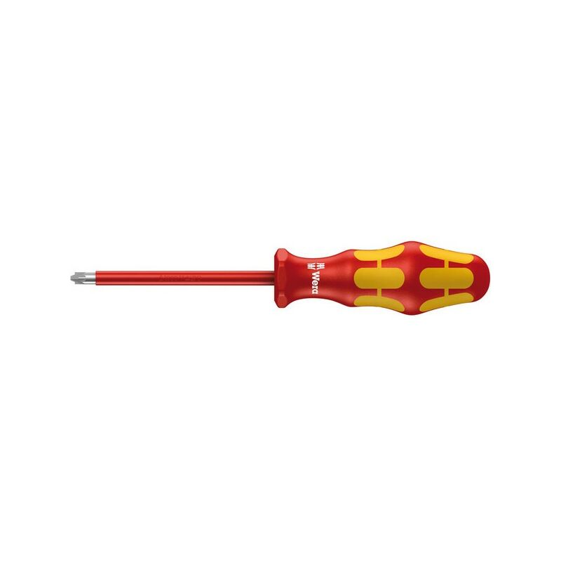 

Destornillador VDE PlusMinus PZ/S, dimensiones : PZ/S 2, Largo de la hoja 100 mm, Largo total 178 mm, Ø de la hoja : 6,0 mm