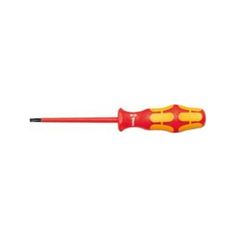 

Destornillador TORX® VDE, dimensiones : T 6, Largo de la hoja 80 mm, Largo total 81 mm, Ø de la hoja : 3,0 mm