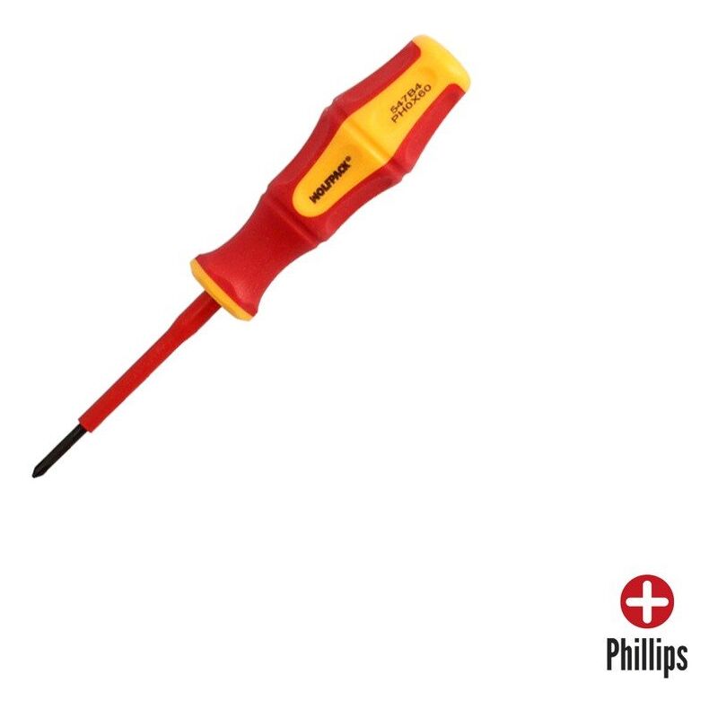

Destornillador aislado 1000 v. phillips 0 / 75 mm.