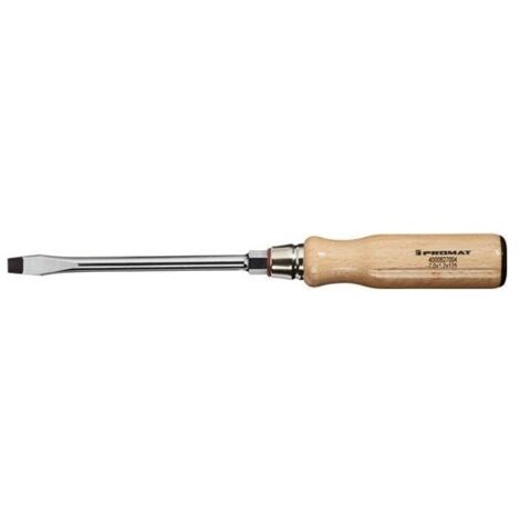 Destornillador B/Plana 07,0X125Mm M/Madera Promat