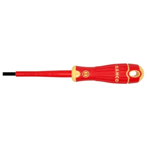 DESTORNILLADOR BAHCOFIT AISLO BOCA RECTA 6,5X150 CON CLIP - BAHCO