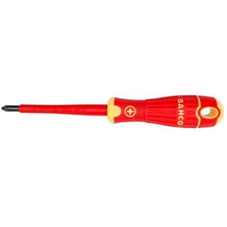DESTORNILLADOR BAHCOFIT AISLO PH 2X100 CON CLIP - BAHCO