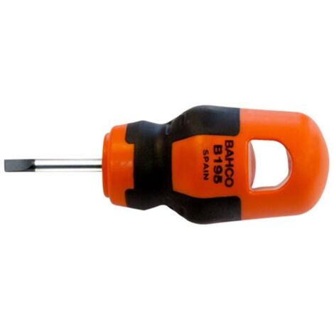 DESTORNILLADOR BAHCOFIT CARROCERO PLANA 6,5X25 CON CLIP - BAHCO