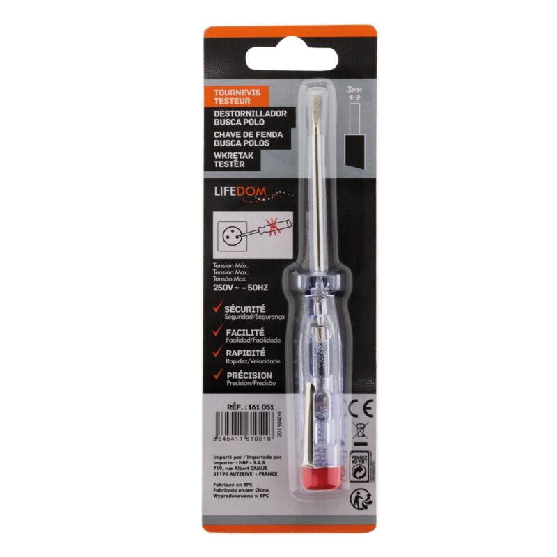 Destornillador probador 3x140mm 250V