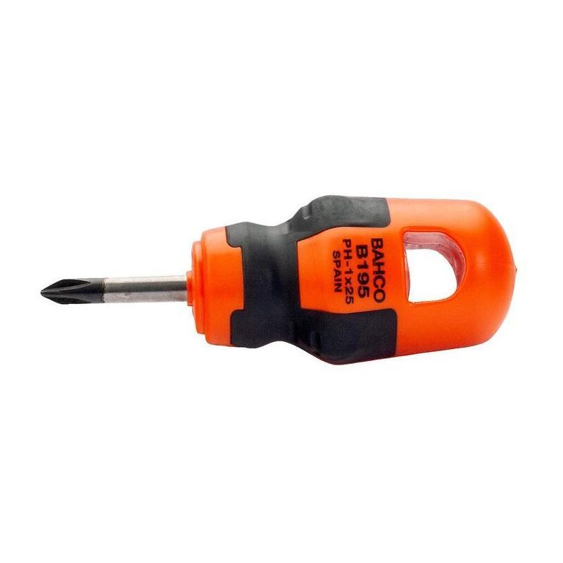 Bahco - destornillador fit corto ph125 b195.001.025 , Destornillador fit Carroc Ph N1 B195.001.025 de la marca .