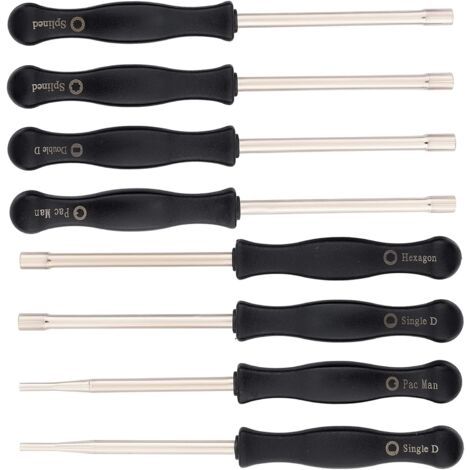 Destornillador de ajuste de carburador (8 piezas), herramienta de ajuste de carburador, compatible con carburadores de motor pequeño de 2 tiempos comunes Poulan Echo Husqvarna Carftsman Homelite