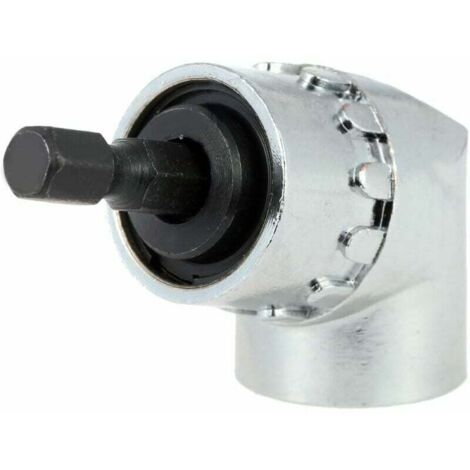 Destornillador de extensión de ángulo recto de 105 grados, vástago de extensión de cambio rápido, destornillador magnético de 1/4 de pulgada, broca hexagonal, destornillador, soporte de dado, funda ad